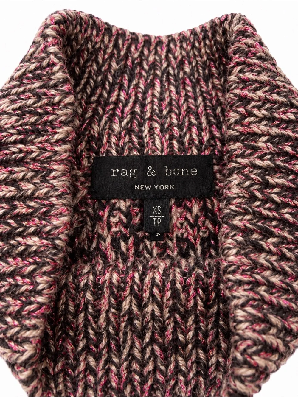 rag & bone Marled Rose High Neck Pullover